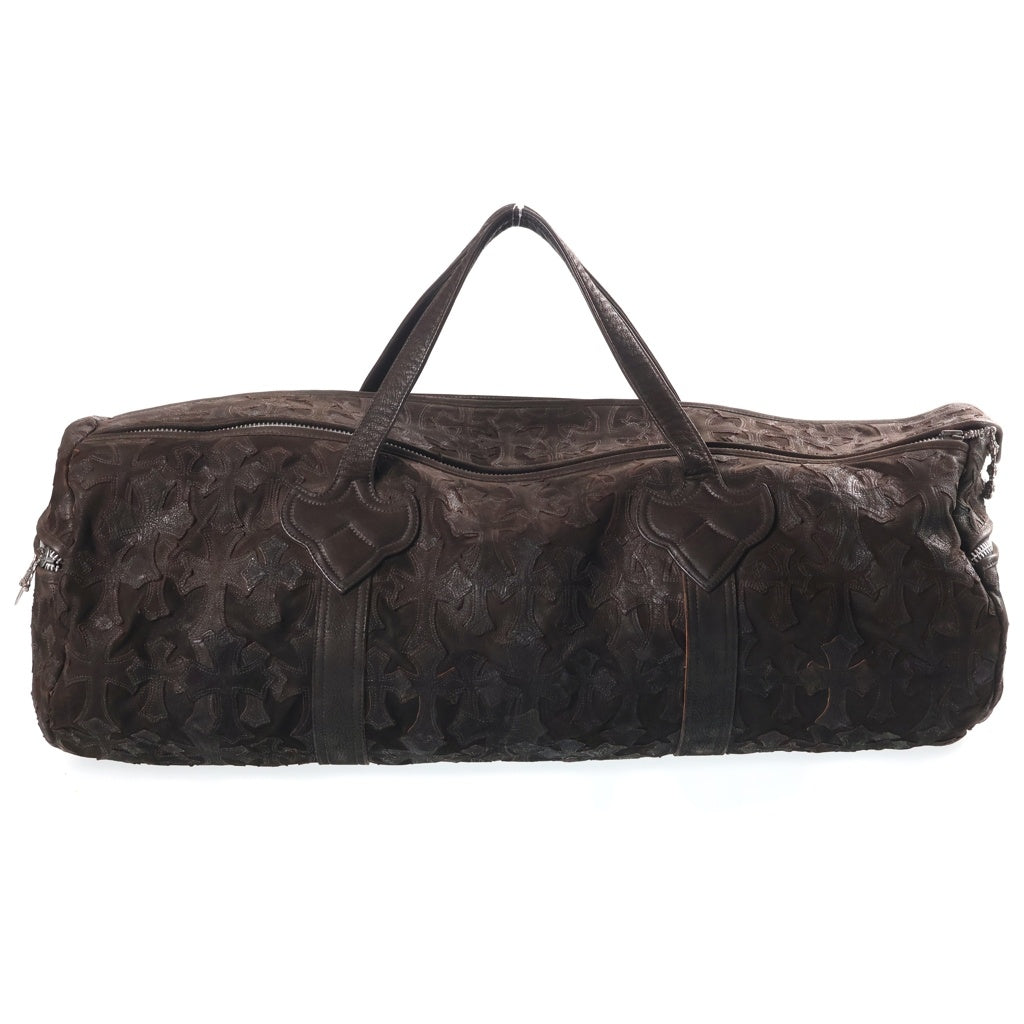 CHROME HEARTS(クロムハーツ) DUFFLE GYM BAG-CEME JAPAN LIMITED セメタリークロスパッチ 日本限定 ダガージップ レザーボストンバッグ