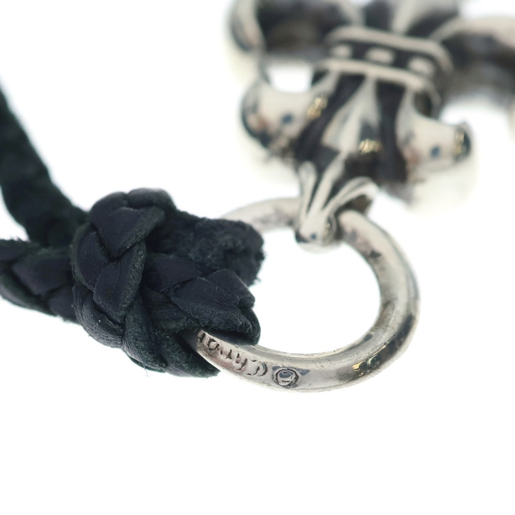 CHROME HEARTS(クロムハーツ) OLD BS FLUER BSフレア ペンダントトップ レザーブレイド シルバー/ブラック
