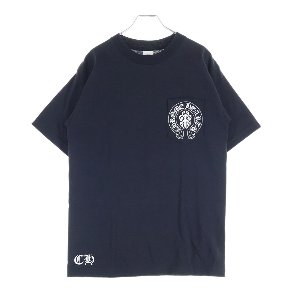 CHROME HEARTS(クロムハーツ) OLD AMERICAN FLAG DAGGER S/S TEE オールド 星条旗 ダガープリント クルーネック半袖Tシャツ カットソー ブラック