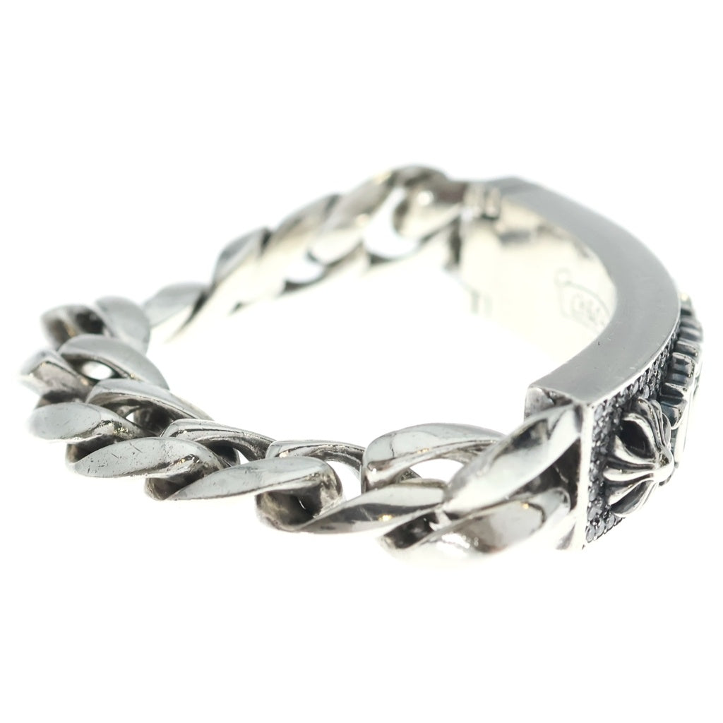 CHROME HEARTS(クロムハーツ) FUCK P D ファック ID PAVEダイヤ シルバーブレスレット