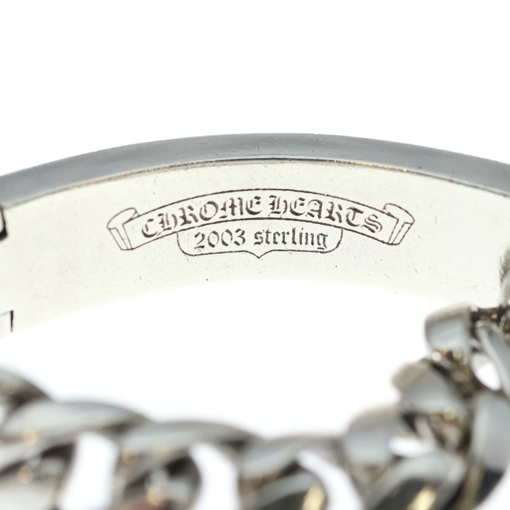 CHROME HEARTS(クロムハーツ) FUCK P D ファック ID PAVEダイヤ シルバーブレスレット