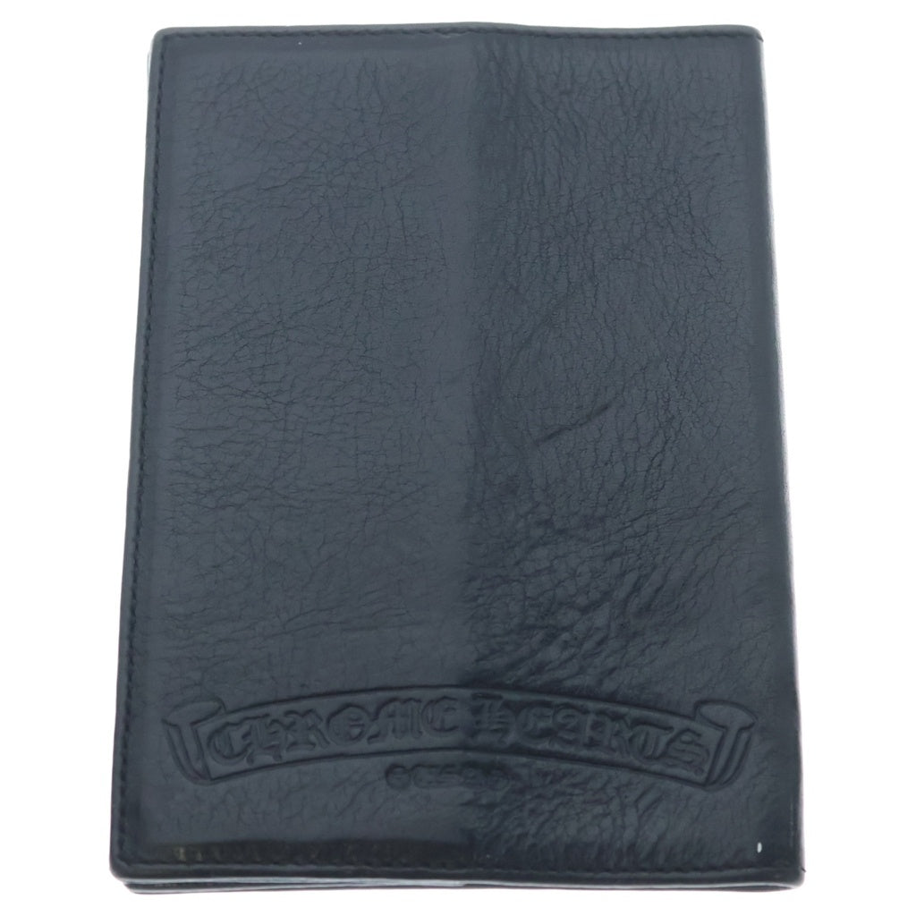 CHROME HEARTS(クロムハーツ) PASSPORT COVER パスポート クロスパッチ付きパスポートケース ブラック