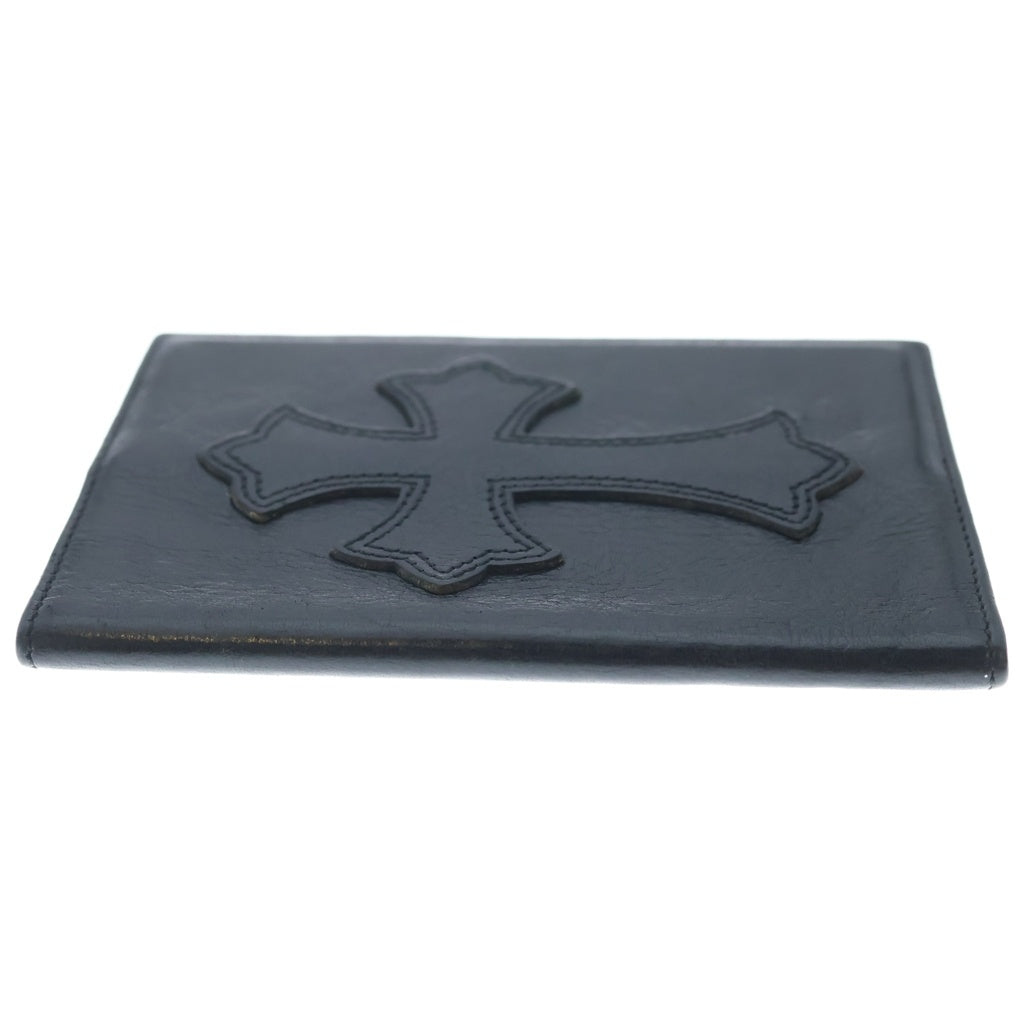 CHROME HEARTS(クロムハーツ) PASSPORT COVER パスポート クロスパッチ付きパスポートケース ブラック