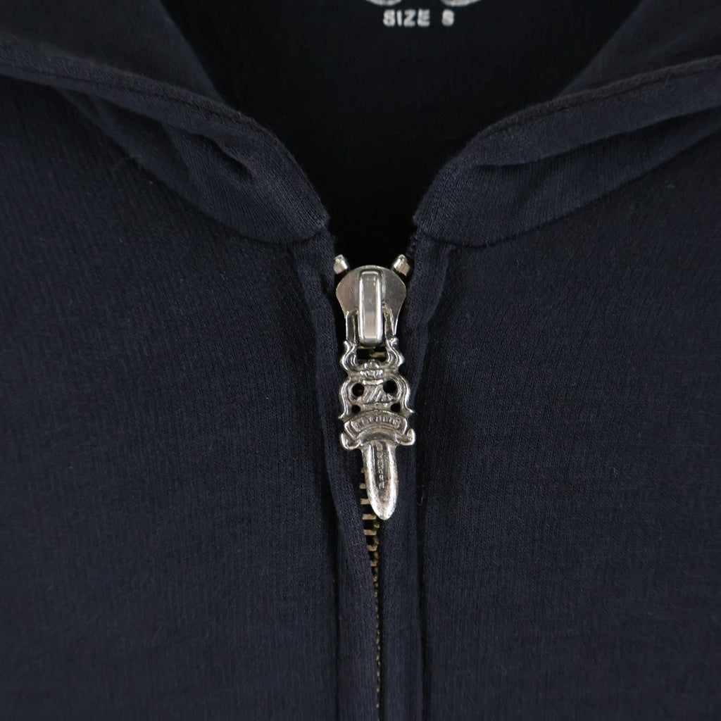 CHROME HEARTS(クロムハーツ) OLD SWTSHRT HD ZIP CHプラスプリントパーカー ブラック/ベージュ