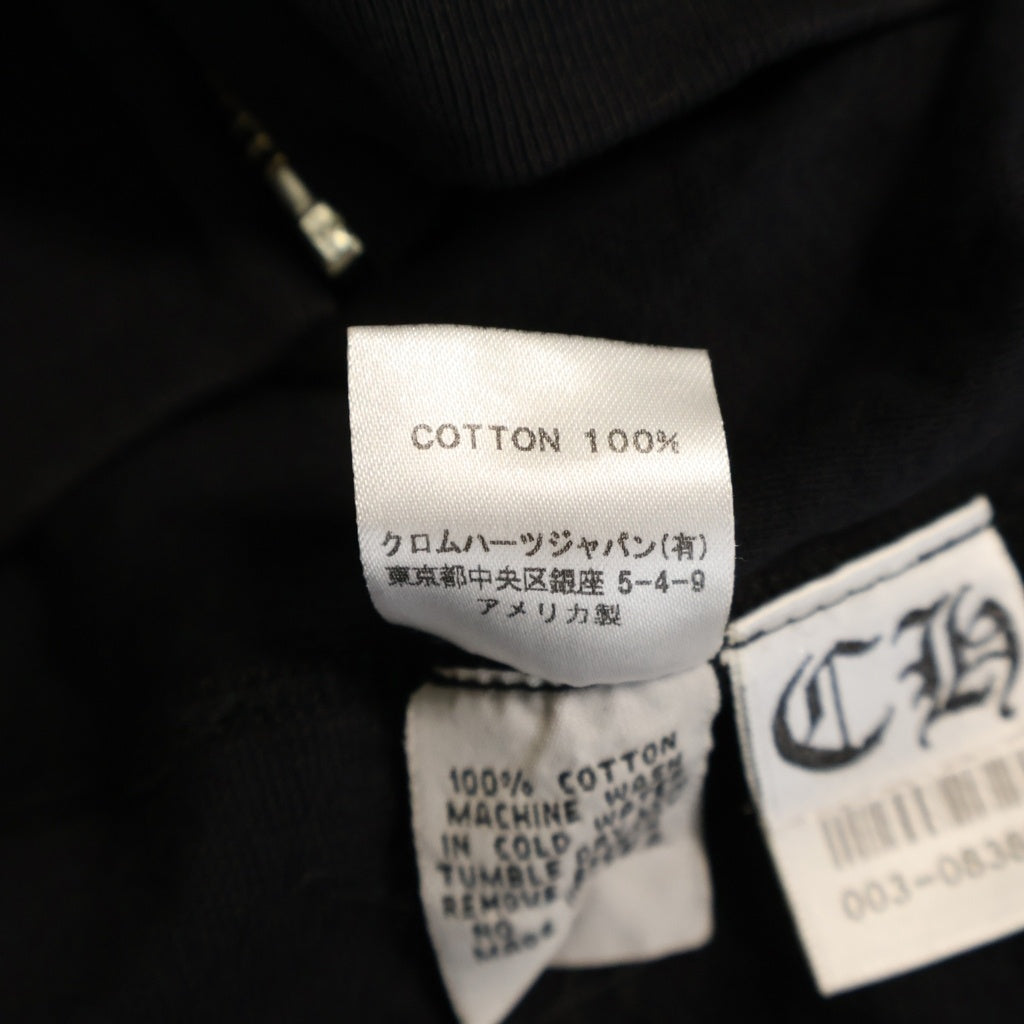 CHROME HEARTS(クロムハーツ) OLD SWTSHRT HD ZIP CHプラスプリントパーカー ブラック/ベージュ