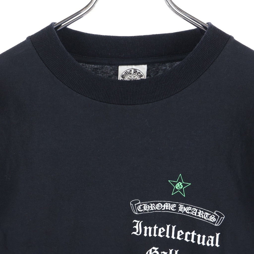 CHROME HEARTS(クロムハーツ) OLD GALF スクロールラベルプリント 長袖Tシャツ カットソー ブラック/グリーン