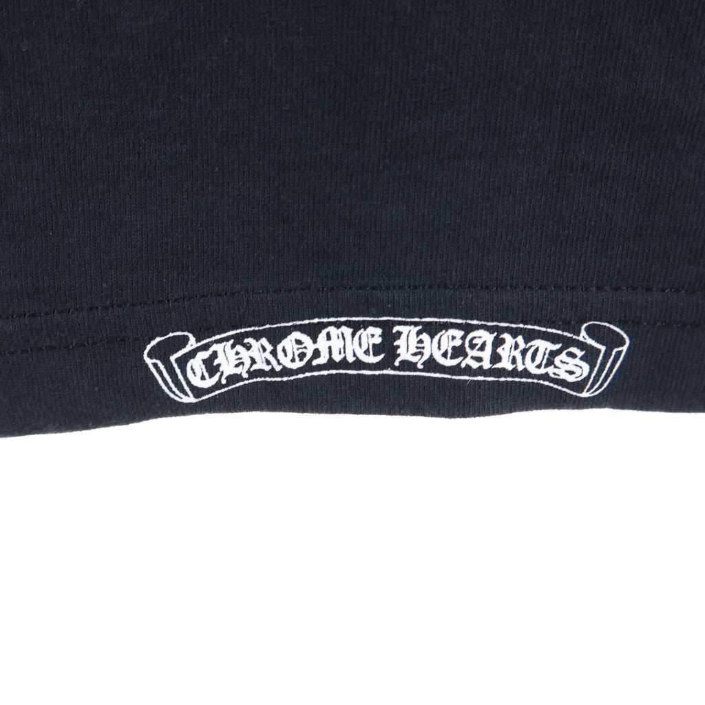 CHROME HEARTS(クロムハーツ) OLD GALF スクロールラベルプリント 長袖Tシャツ カットソー ブラック/グリーン