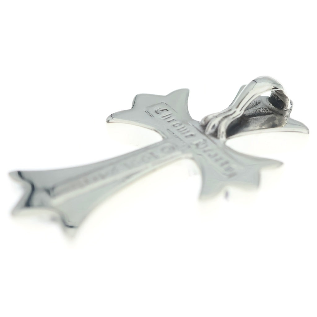 CHROME HEARTS(クロムハーツ) CH CRS SML P D スモールCHクロス PAVEダイヤ シルバーネックレストップ