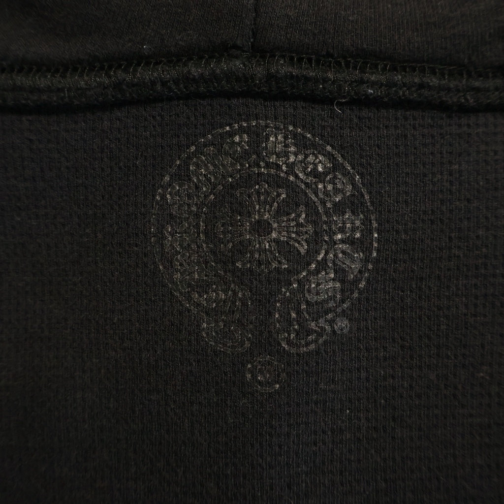 CHROME HEARTS(クロムハーツ) SWTSHRT THRML HD ZIP LTD マリブ限定バックCHプラスプリントジップアップパーカー ブラック/ホワイト