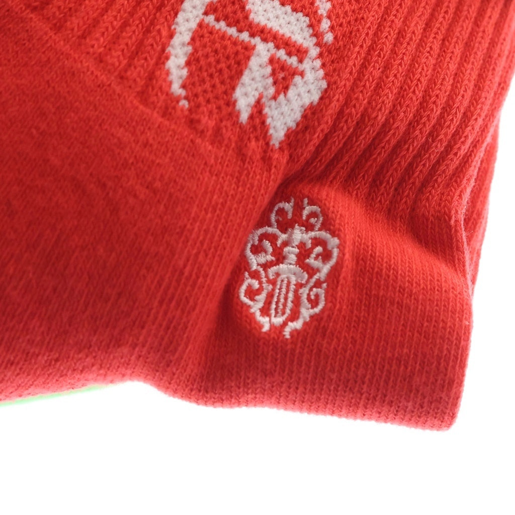 CHROME HEARTS(クロムハーツ) OLD ENGLISH SOCKS オールドイングリッシュ3足セットソックス レッド/ブルー/グリーン