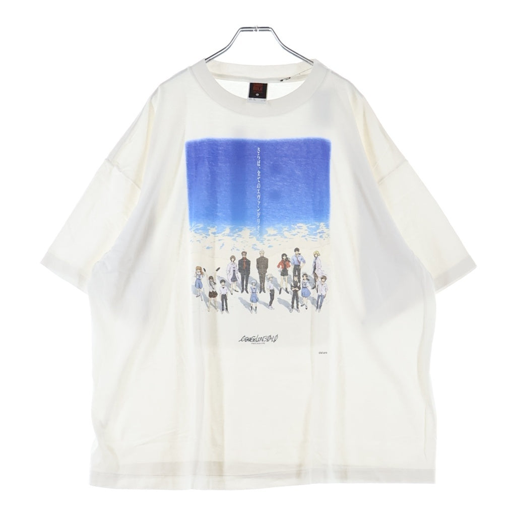SAINT MICHAEL(セントマイケル) 25SS EVENGELION x GEEKS RULE EV SS TEE フロントプリント半袖Tシャツ カットソー ホワイト