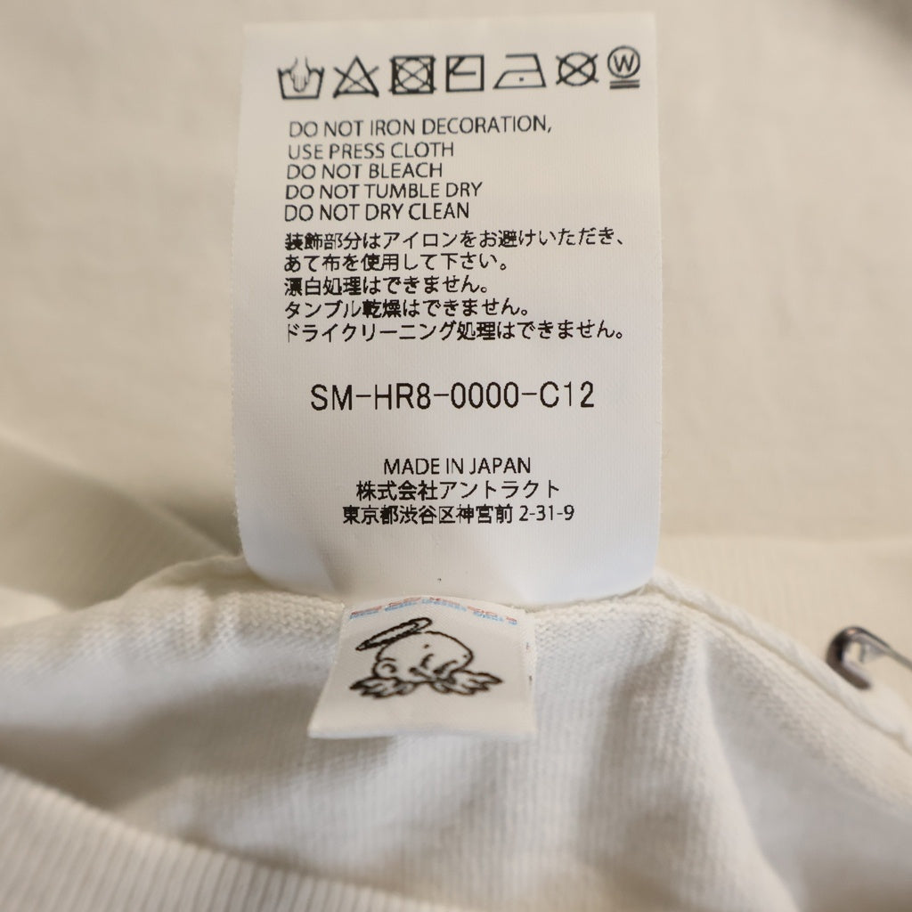 SAINT MICHAEL(セントマイケル) 25SS EVENGELION x GEEKS RULE EV SS TEE フロントプリント半袖Tシャツ カットソー ホワイト