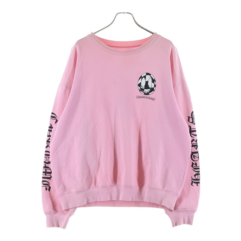 CHROME HEARTS(クロムハーツ) PPO VANITY AFFAIR HD PLVR MATTY BOYバックプリントクルーネックスウェット ピンク/ブラック