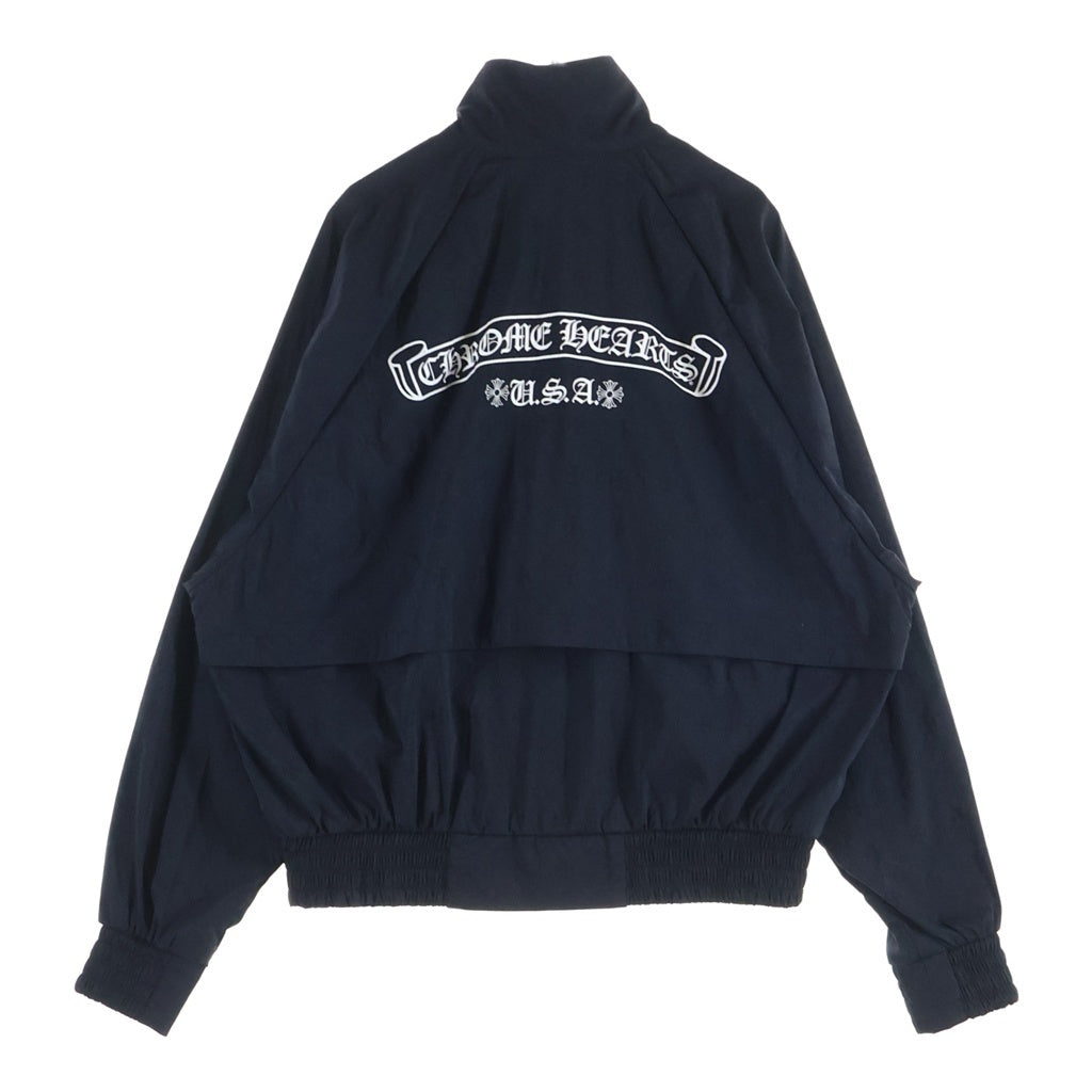 CHROME HEARTS(クロムハーツ) U MATCH POINT NYLN CHプラス総柄ナイロントラックジャケットブルゾン ブラック