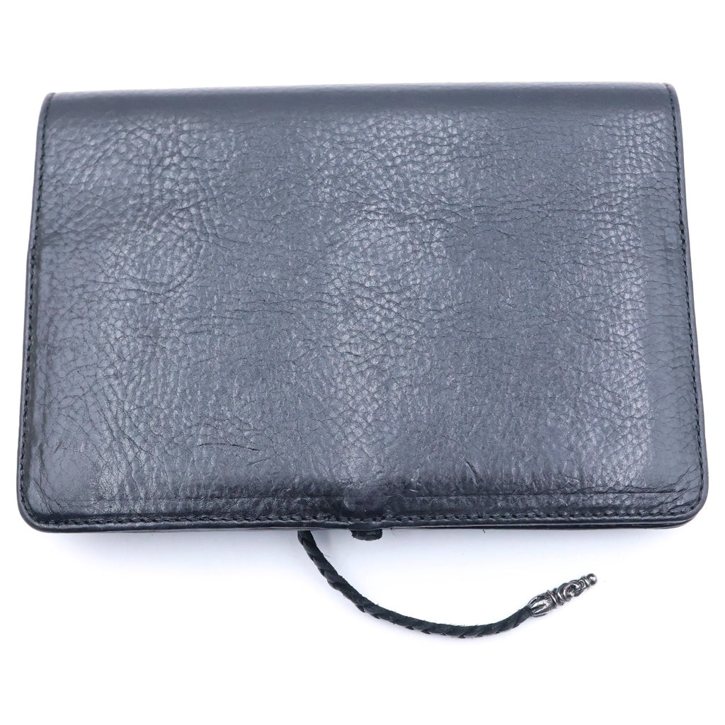 CHROME HEARTS(クロムハーツ) AGENDA COVER アジェンダカバー クロスボールレザー手帳カバー ブラック
