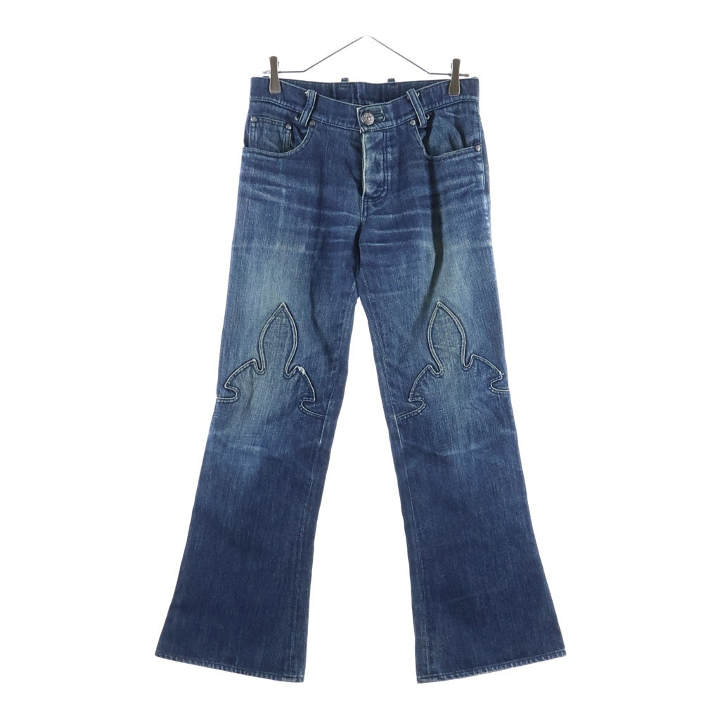 CHROME HEARTS(クロムハーツ) OLD FLEURKNEE DNM PANTS オールド フレアニー デニムパンツ インディゴブルー/シルバー