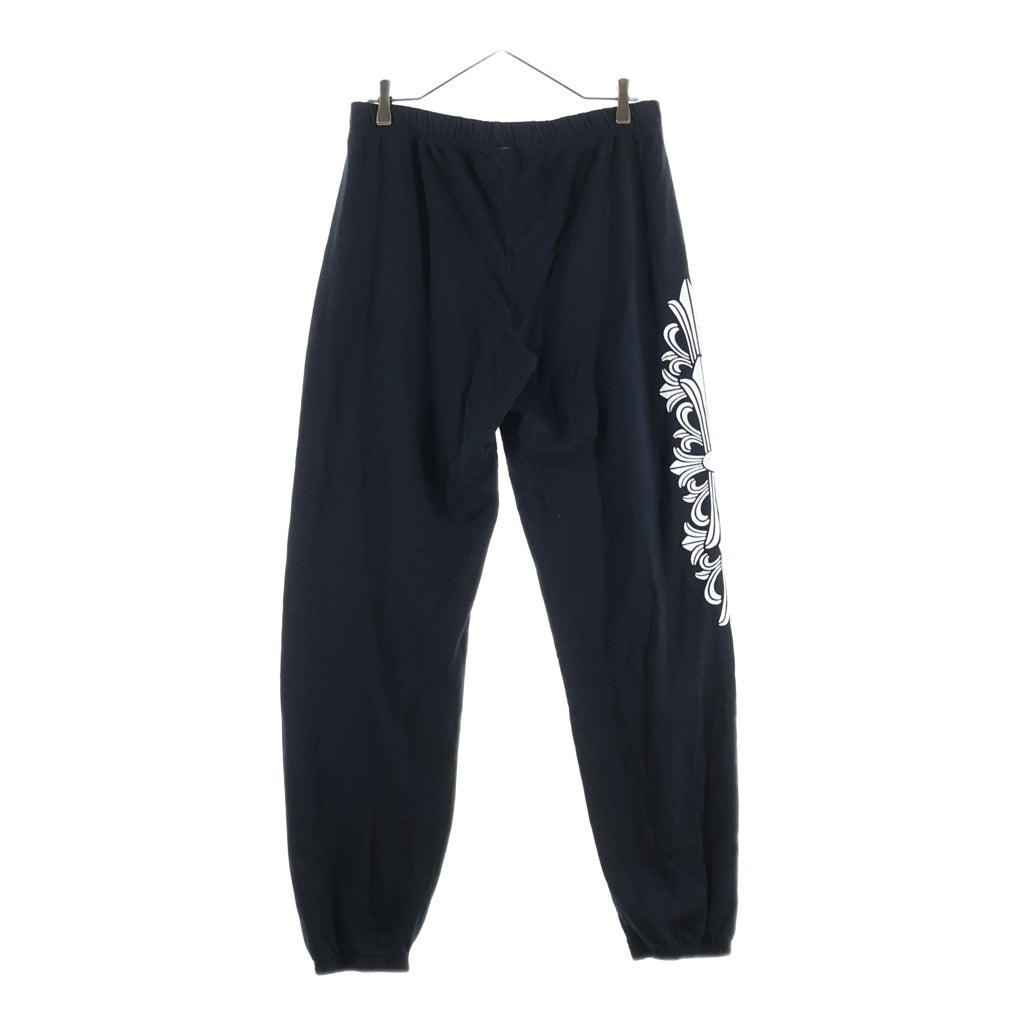 CHROME HEARTS(クロムハーツ) OLD ×The Rolling Stones Lip And Tongue オールド ザ ローリングストーンズ リップアンドタン フローラルプリントスウェットパンツ ブラック