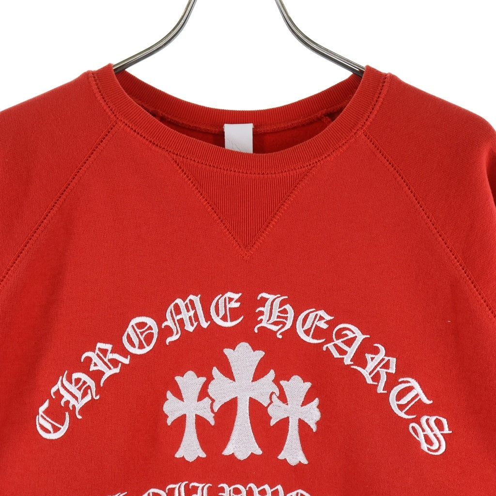 CHROME HEARTS(クロムハーツ) SAILIN ON PLVR SWTSHRT セメタリー刺繍 スウェットプルスウェット レッド
