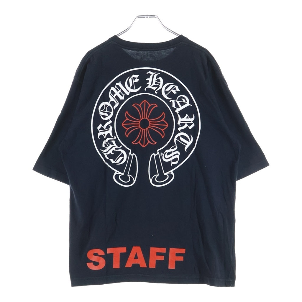 CHROME HEARTS(クロムハーツ) CH L/S 1 STAFF EXCLUSIVE ホースシュープリント半袖カットソー STAFF限定 ブラック/レッド/ホワイト