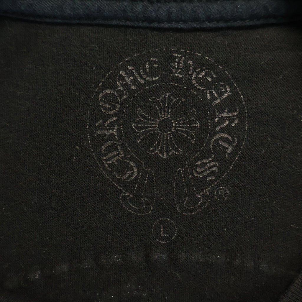 CHROME HEARTS(クロムハーツ) CH L/S 1 STAFF EXCLUSIVE ホースシュープリント長袖カットソー STAFF限定 ブラック/レッド