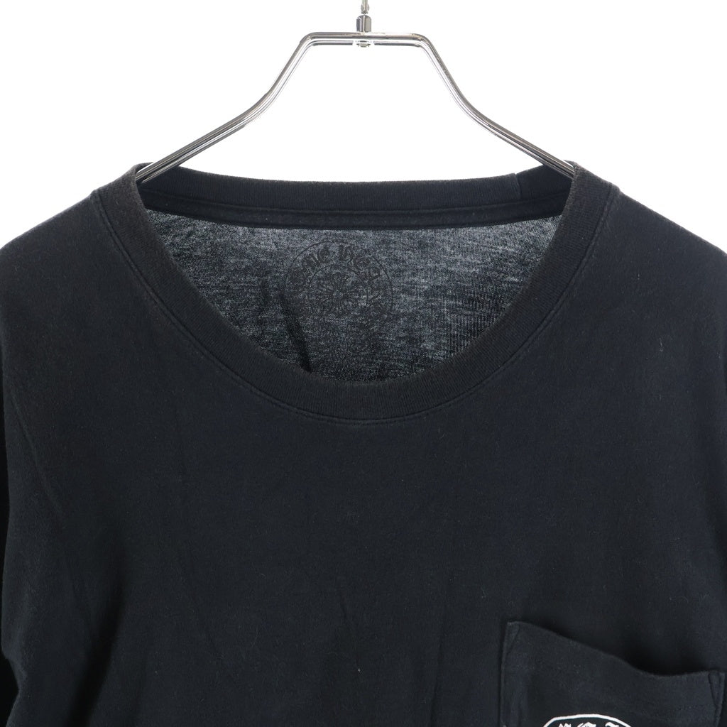 CHROME HEARTS(クロムハーツ) CH L/S 1 マルチホースシューバックプリント長袖Tシャツ ブラック/マルチ