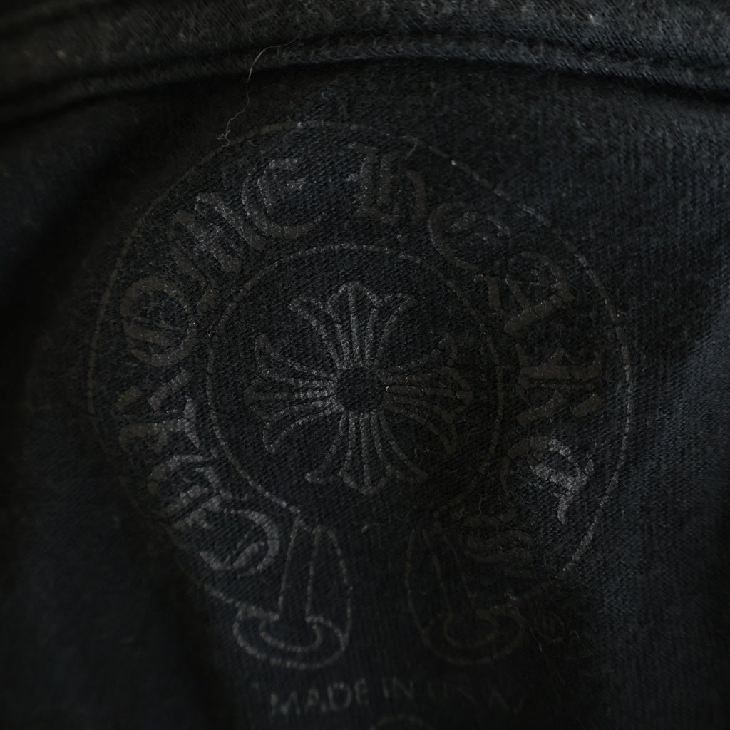 CHROME HEARTS(クロムハーツ) CH L/S 1 マルチホースシューバックプリント長袖Tシャツ ブラック/マルチ