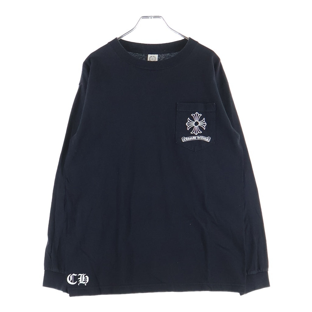 CHROME HEARTS(クロムハーツ) OLD CH L/S 1 STAFF EXCLUSIVE ホースシュープリント長袖カットソー STAFF限定 ブラック/ホワイト