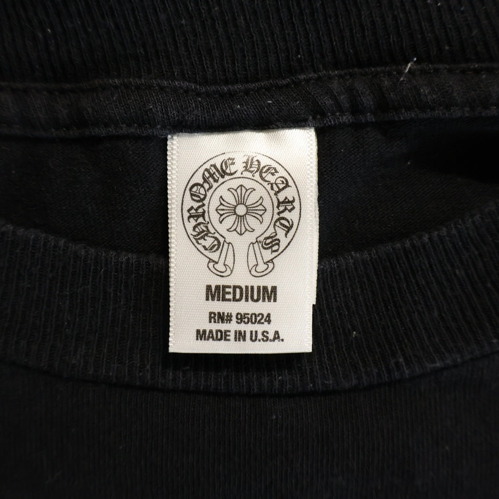 CHROME HEARTS(クロムハーツ) OLD CH L/S 1 STAFF EXCLUSIVE ホースシュープリント長袖カットソー STAFF限定 ブラック/ホワイト