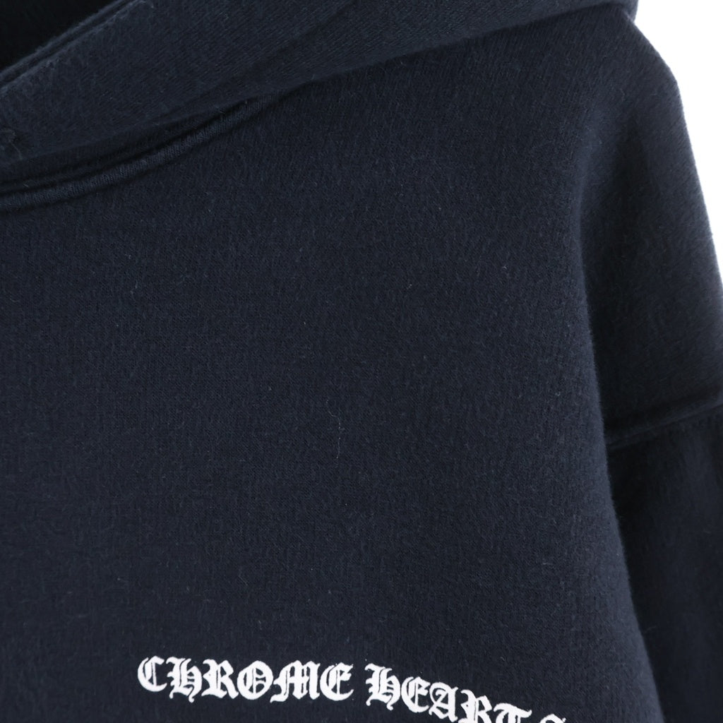 CHROME HEARTS(クロムハーツ) OLD SWTSHRT HD ZIP バックCHプラスプリント 裏地サーマル パーカー ブラック/ホワイト