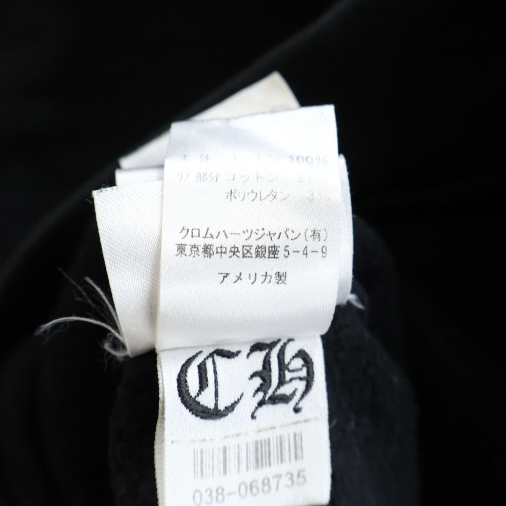 CHROME HEARTS(クロムハーツ) SWTSHRT PLVR ネックロゴクルーネックスウェット トレーナー ブラック/ホワイト