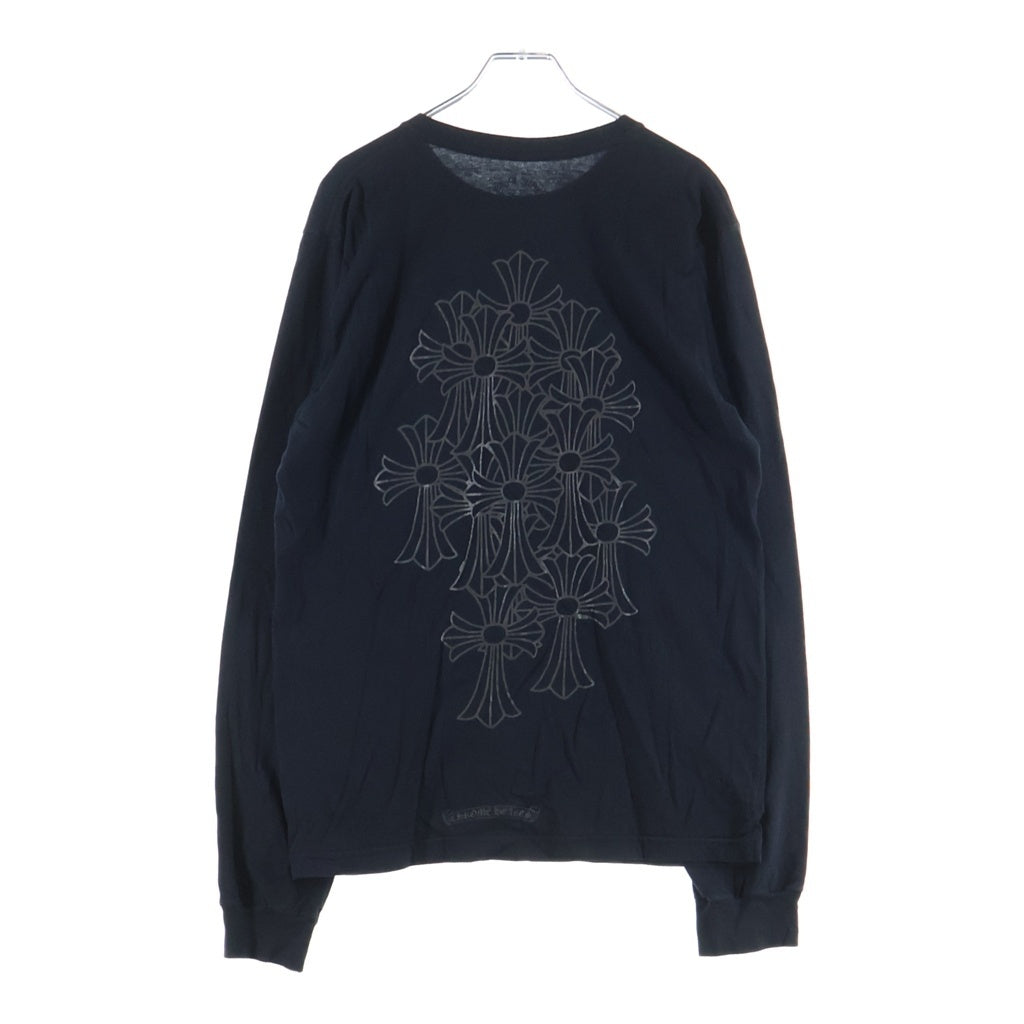 CHROME HEARTS(クロムハーツ) OLD L/S TEE セメタリーバックプリント クルーネック 半袖Tシャツ ブラック