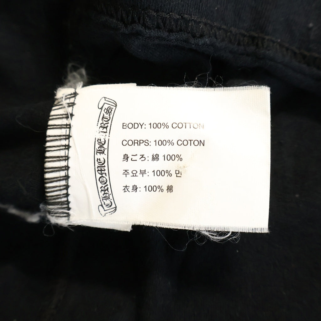 CHROME HEARTS(クロムハーツ) OLD L/S TEE セメタリーバックプリント クルーネック 半袖Tシャツ ブラック
