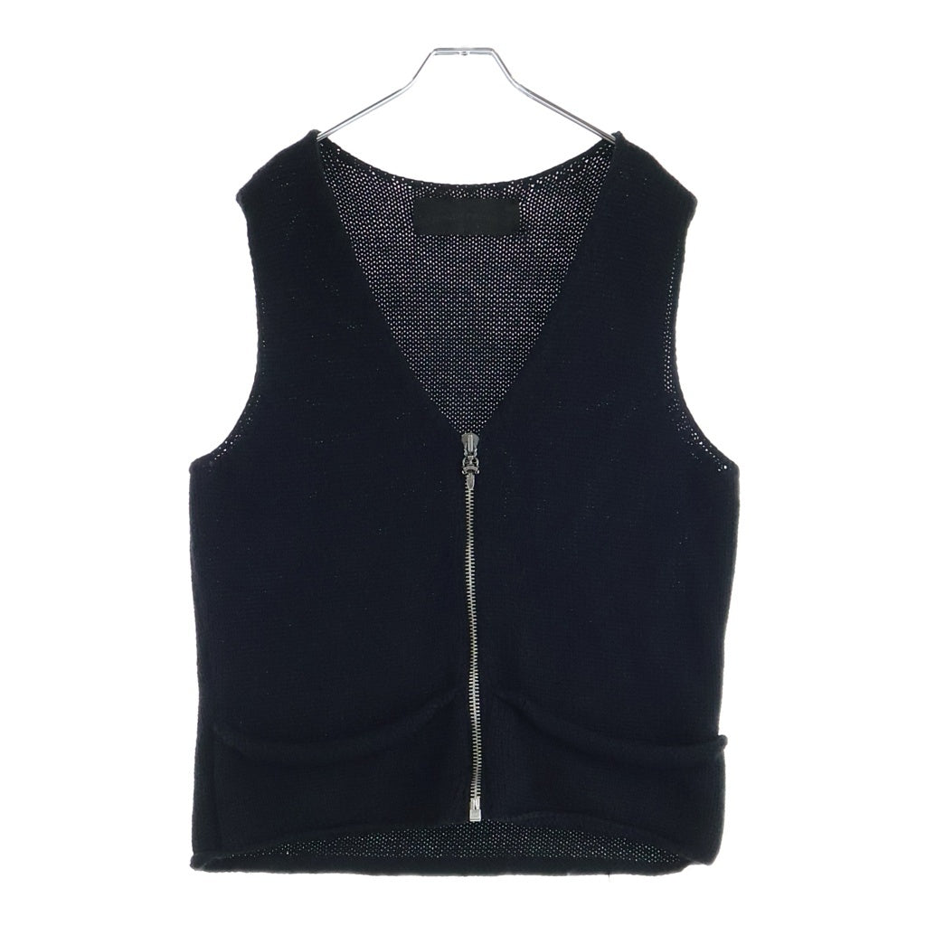 CHROME HEARTS(クロムハーツ) ダガージップアップニットベスト ブラック