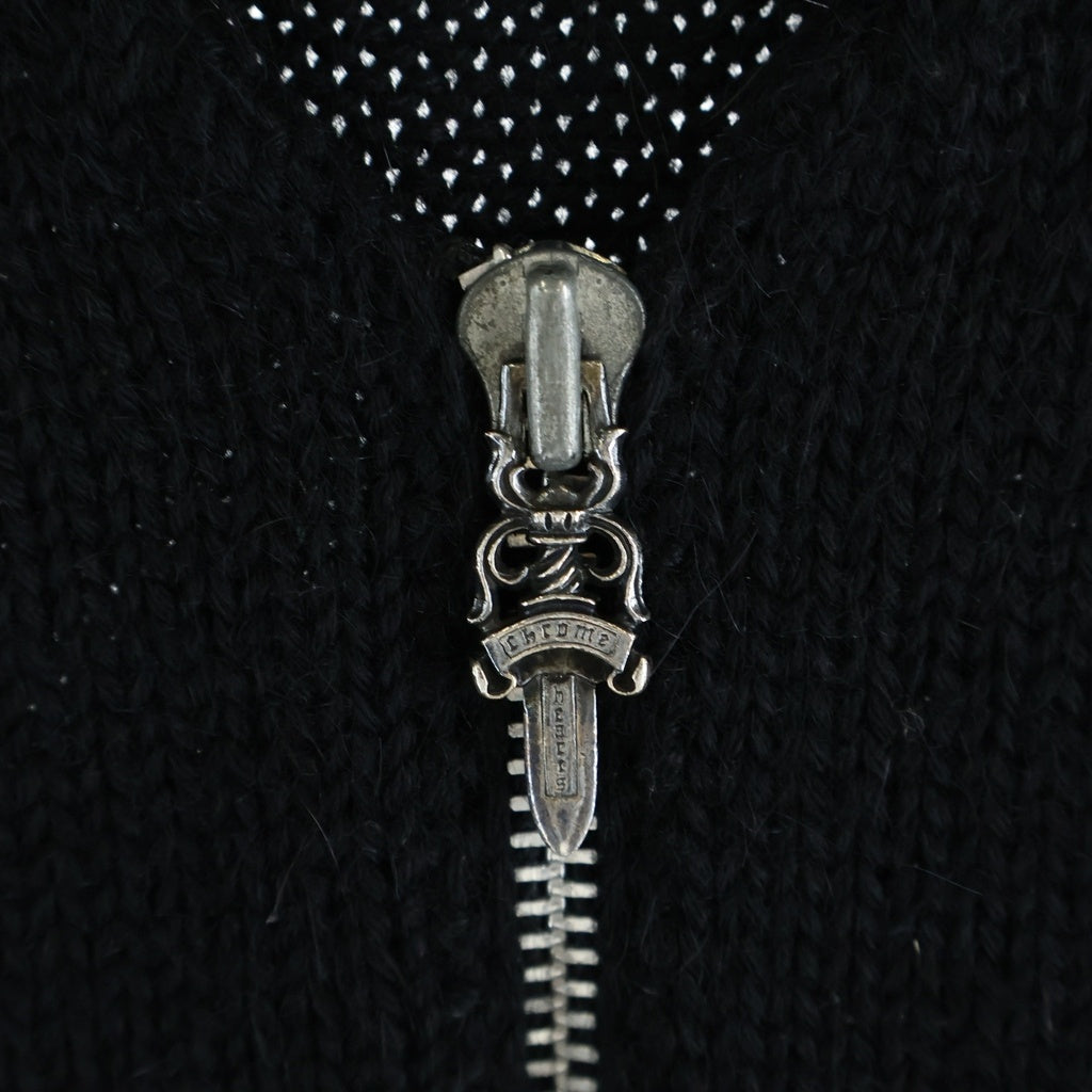 CHROME HEARTS(クロムハーツ) ダガージップアップニットベスト ブラック