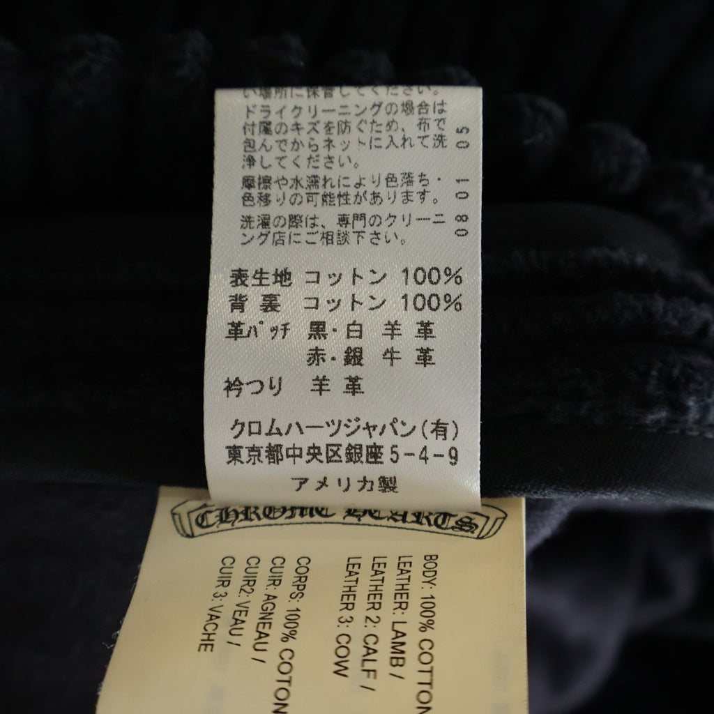 CHROME HEARTS(クロムハーツ) MATTY BOY PPO U THE 69 マッティボーイ コーデュロイ半袖シャツ ブラック/レッド