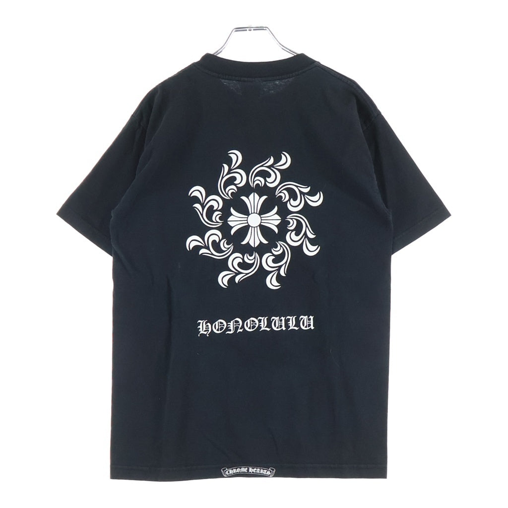 CHROME HEARTS(クロムハーツ) OLD HONOLULU ホノルル限定 CHシャインプリント 半袖Tシャツ カットソー ブラック
