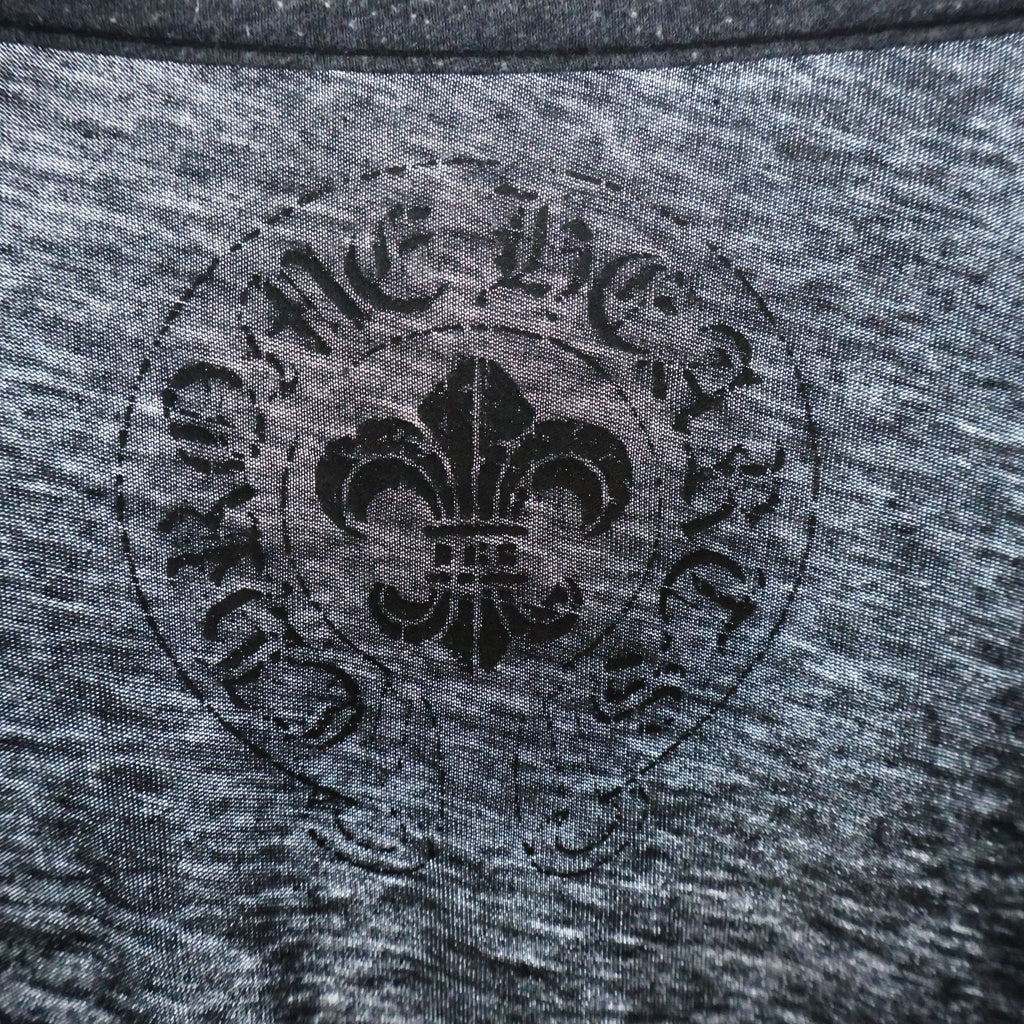 CHROME HEARTS(クロムハーツ) OLD CHプラスパッチ付き 長袖Tシャツ グレー