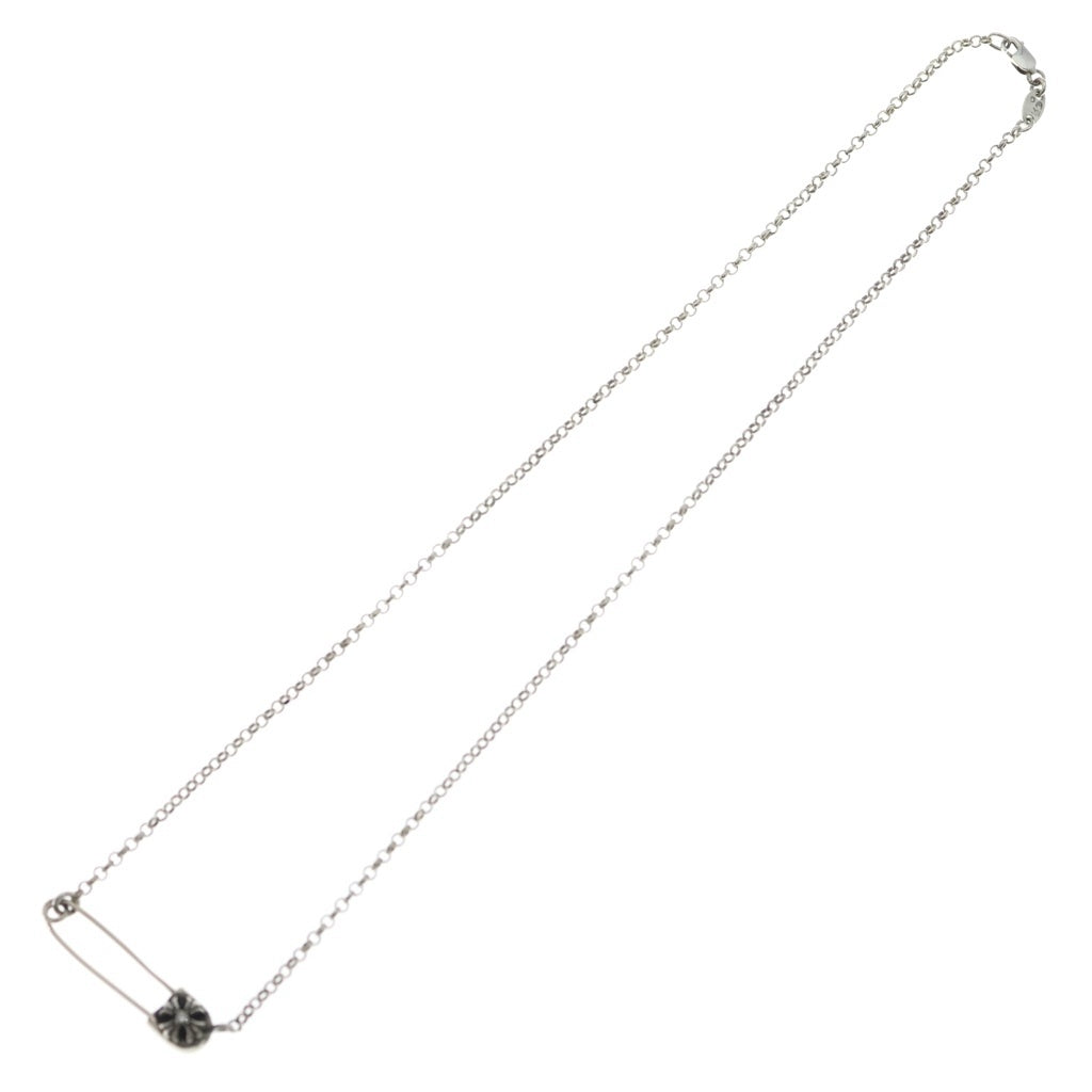 CHROME HEARTS(クロムハーツ) SAFETY PIN R20 1DIAセーフティピンロールチェーン シルバー