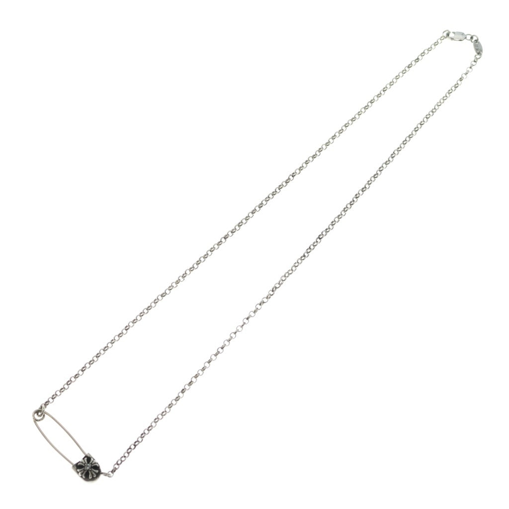 CHROME HEARTS(クロムハーツ) SAFETY PIN R20 1DIAセーフティピンロールチェーン シルバー