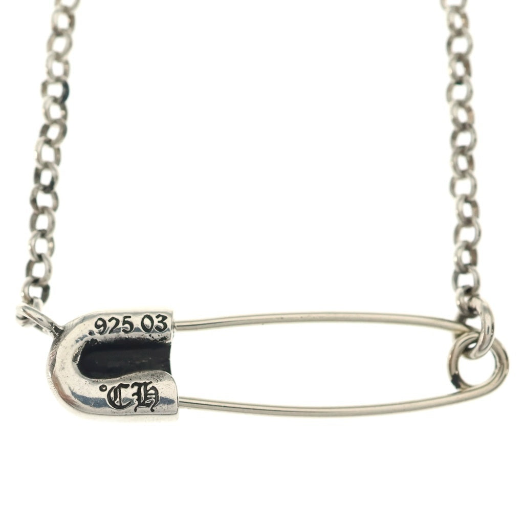 CHROME HEARTS(クロムハーツ) SAFETY PIN R20 1DIAセーフティピンロールチェーン シルバー