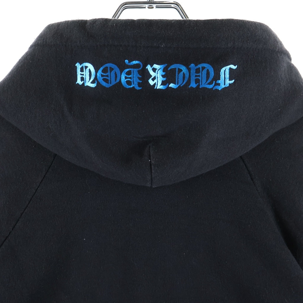 CHROME HEARTS(クロムハーツ) OLD THRML SWTSHRT HD 裏地サーマル ホースシュー プルオーバーパーカー ブラック/ブルー