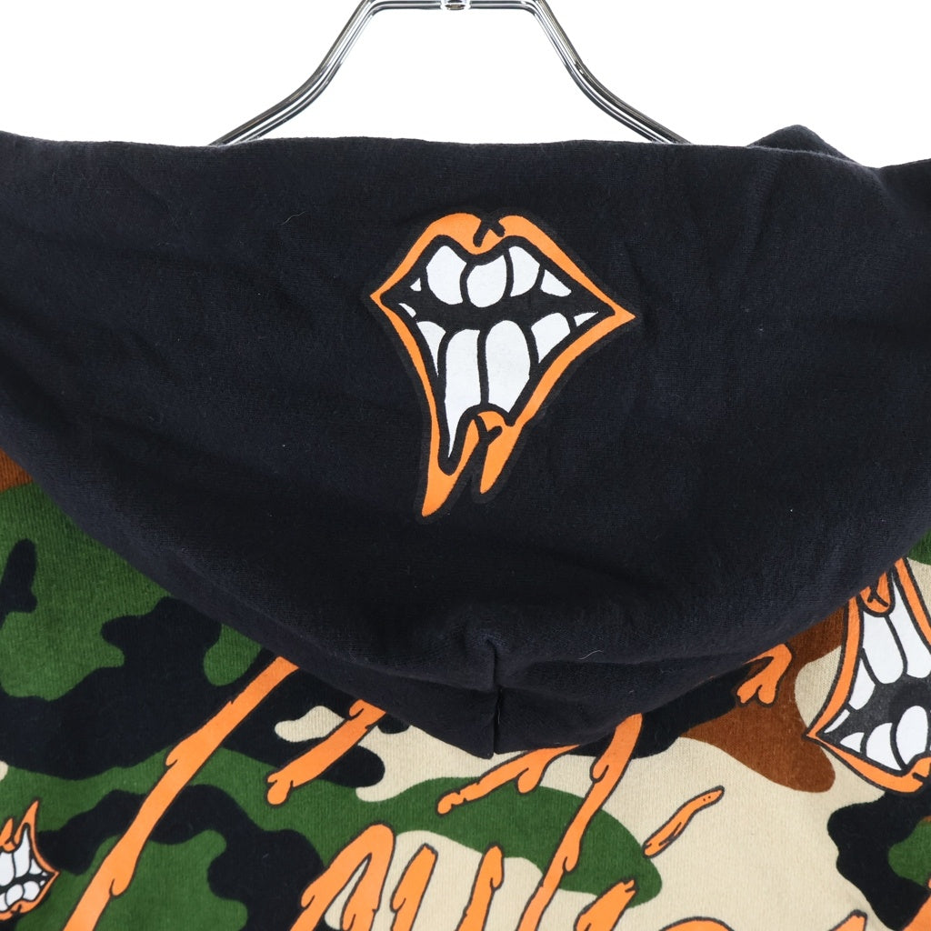 CHROME HEARTS(クロムハーツ) ×MATTY BOY PPO CAUTION SWTSHRT HD マッティボーイ コーション プルオーバーパーカー 迷彩 カモフラ