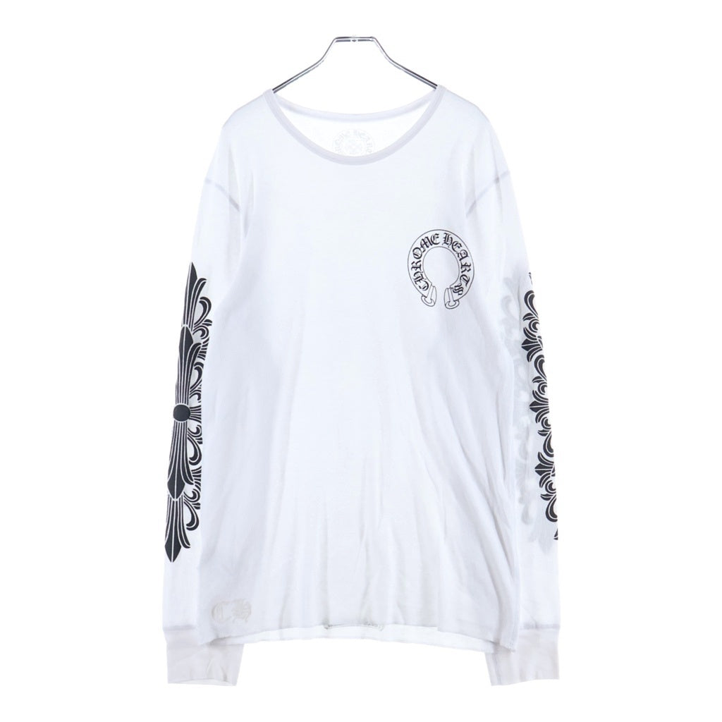 CHROME HEARTS(クロムハーツ) Thermal L S サーマルバックホースシュー フローラルプリント長袖カットソー