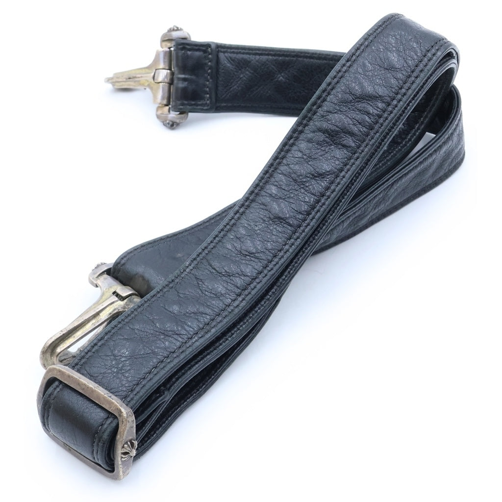 CHROME HEARTS(クロムハーツ) Leather 2WAY Bag フレアニー レザー ブリーフバッグ ブラック