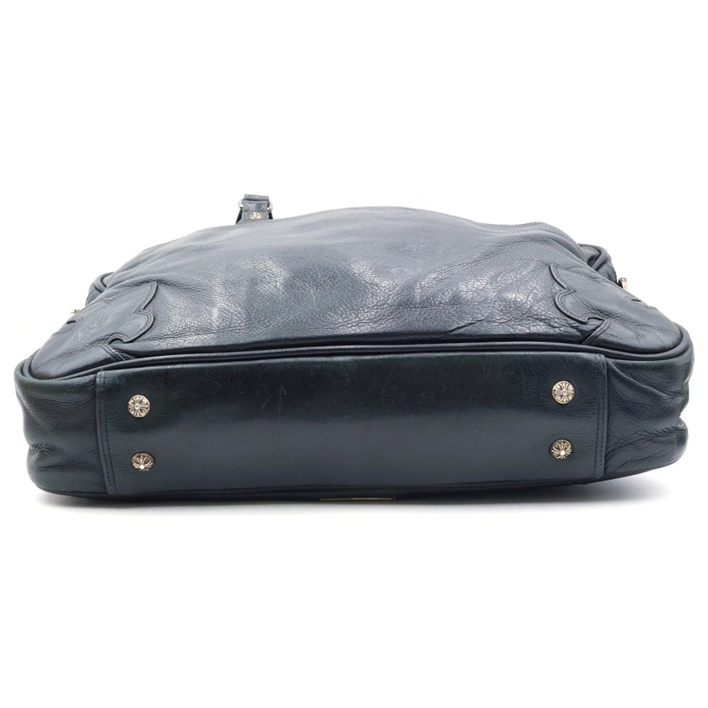 CHROME HEARTS(クロムハーツ) Leather 2WAY Bag フレアニー レザー ブリーフバッグ ブラック