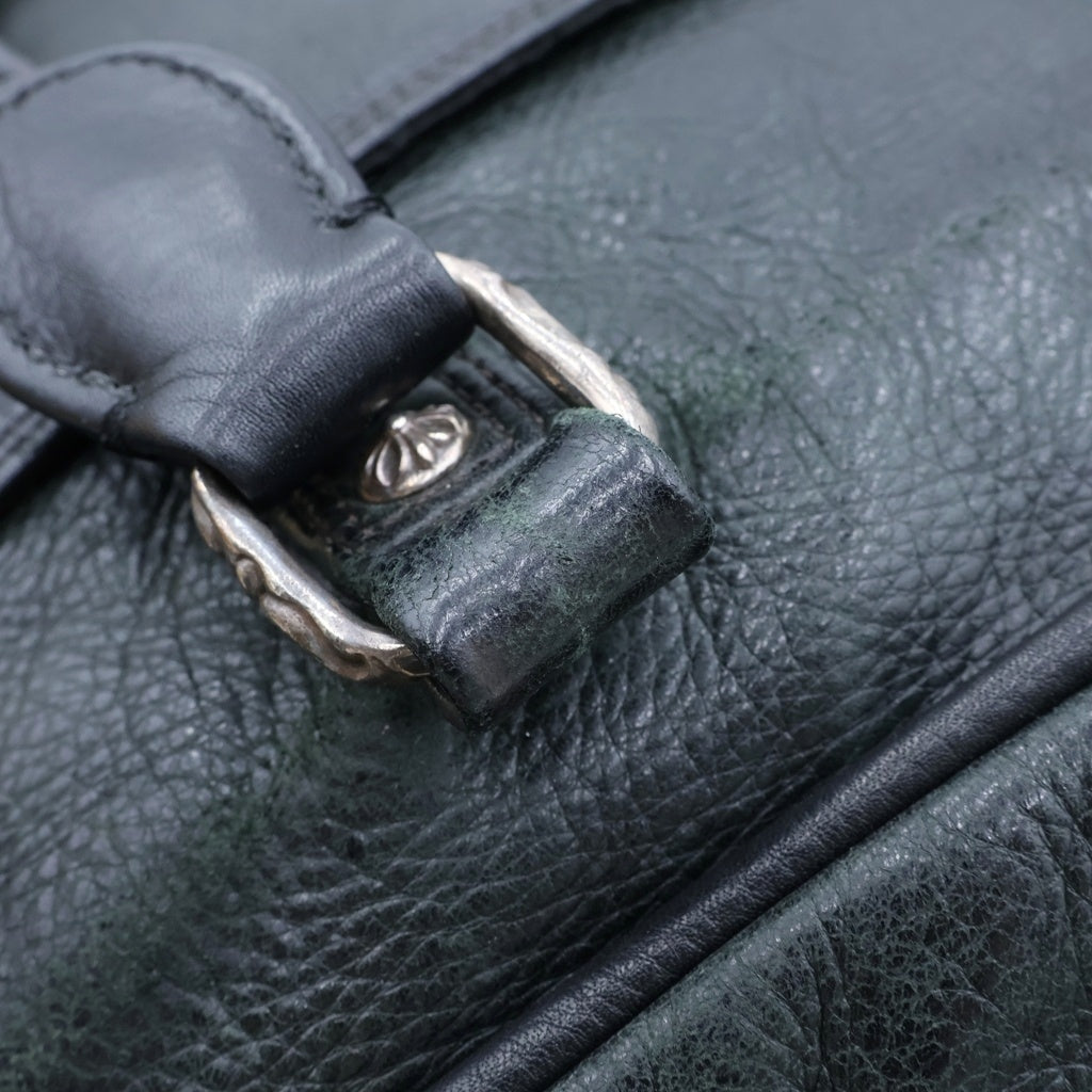 CHROME HEARTS(クロムハーツ) Leather 2WAY Bag フレアニー レザー ブリーフバッグ ブラック