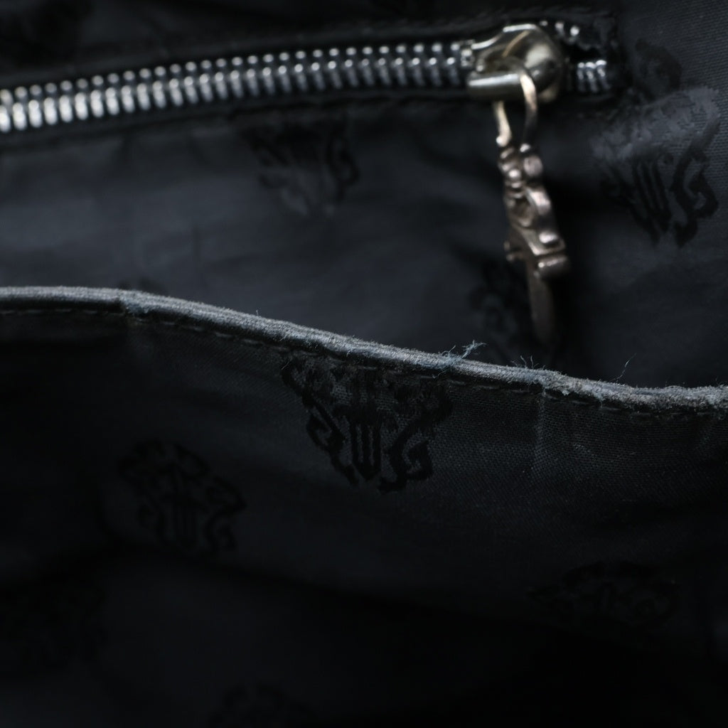 CHROME HEARTS(クロムハーツ) Leather 2WAY Bag フレアニー レザー ブリーフバッグ ブラック
