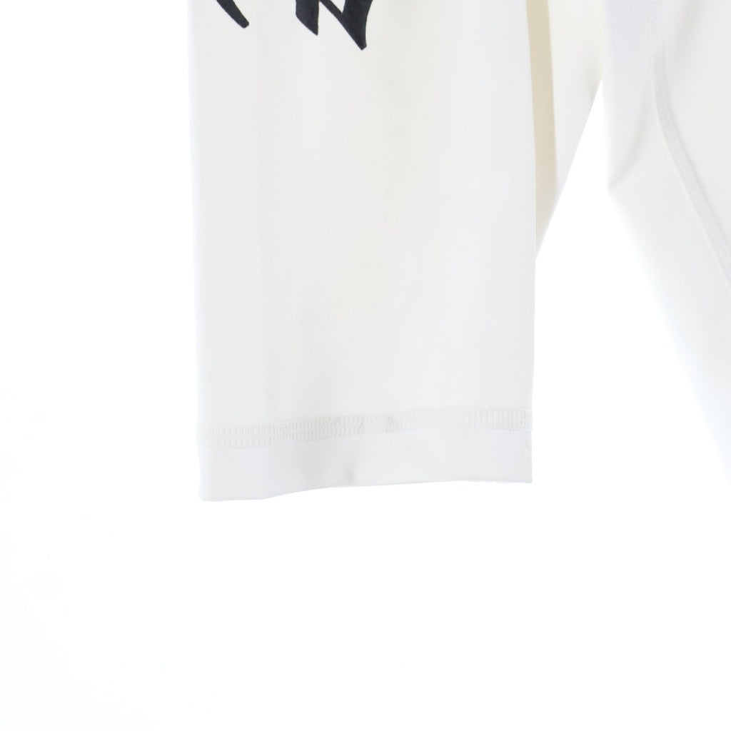CHROME HEARTS(クロムハーツ) ホースシュー CHプラス オールイングリッシュ ロングスリーブカットソー ラッシュガード 長袖Tシャツ ホワイト/ブラック