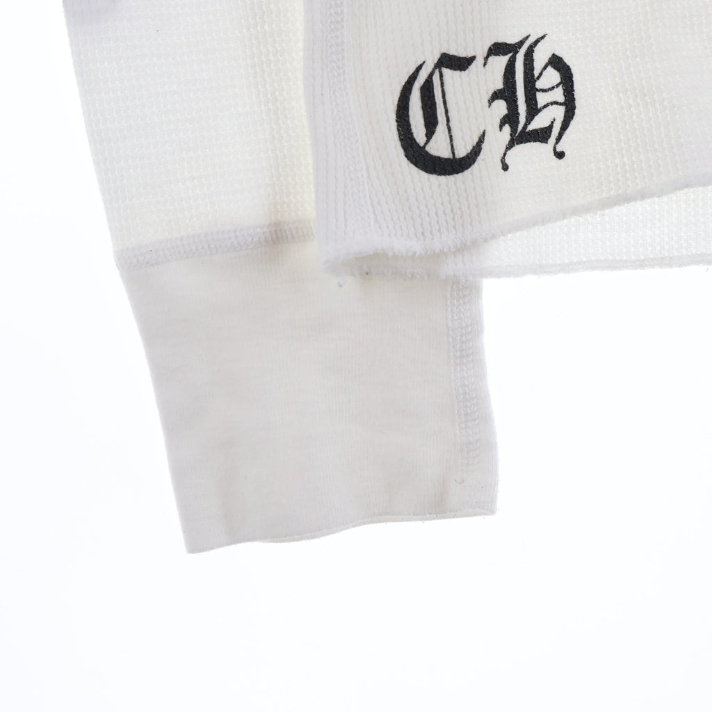 CHROME HEARTS(クロムハーツ) Thermal L S CHクロスプリント サーマル 長袖Tシャツ ホワイト