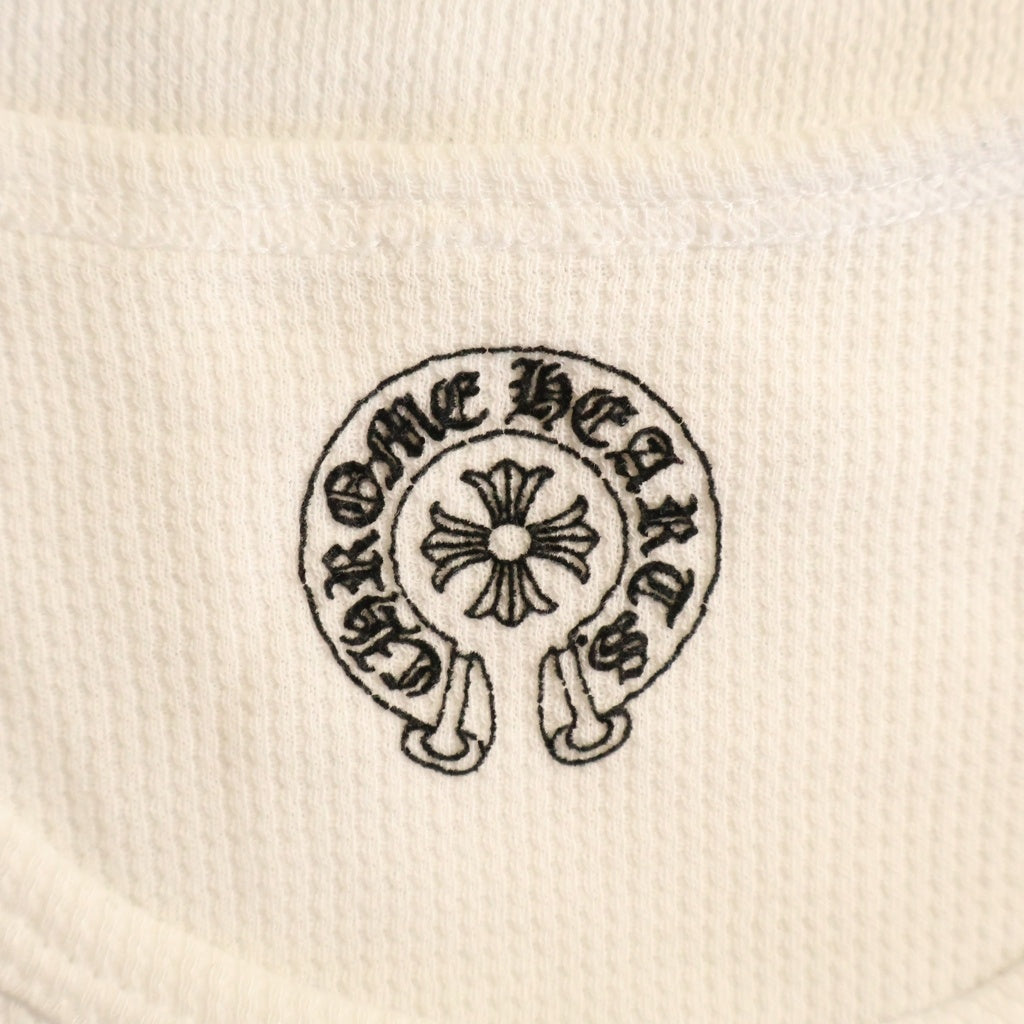 CHROME HEARTS(クロムハーツ) Thermal L S CHクロスプリント サーマル 長袖Tシャツ ホワイト